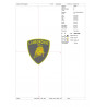 Ponchado logo Lamborghini para bordar en Printernet
