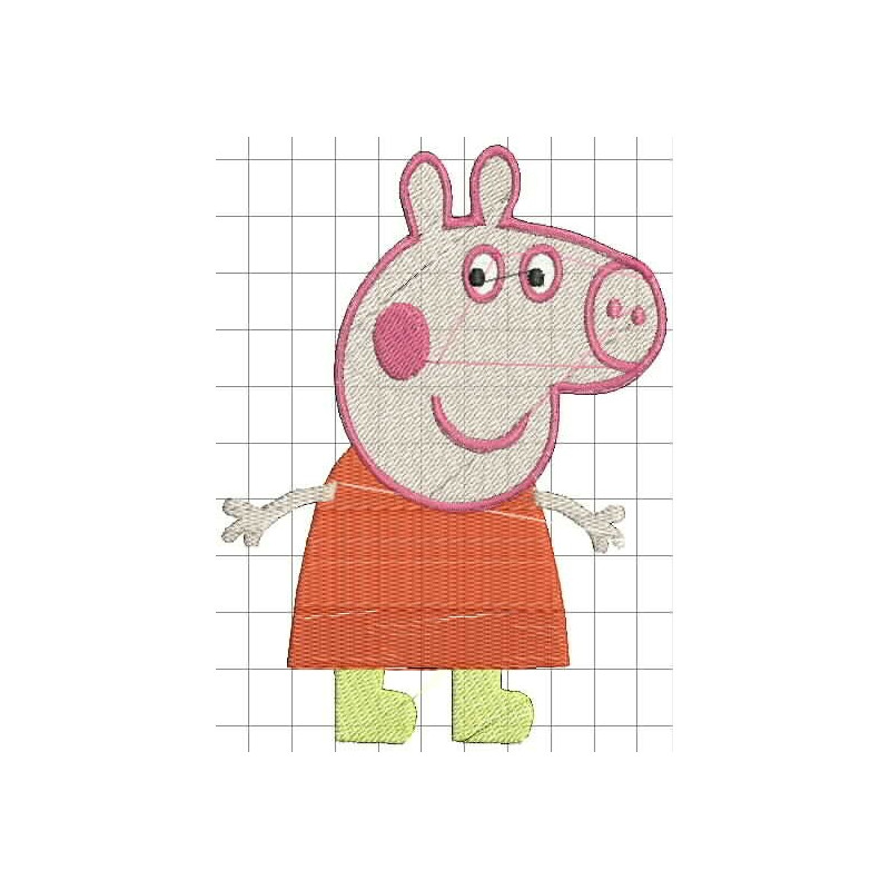 Ponchado Pepa Pig para bordar en Printernet