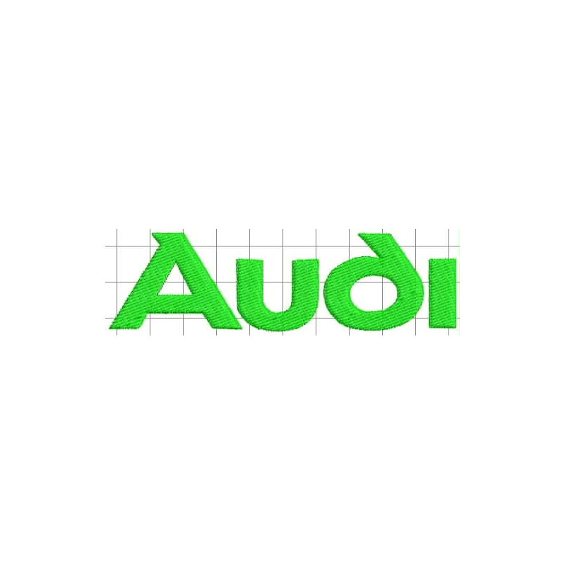Ponchado logo Audi para bordar en Printernet