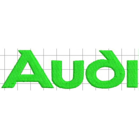 Ponchado logo Audi para bordar en Printernet