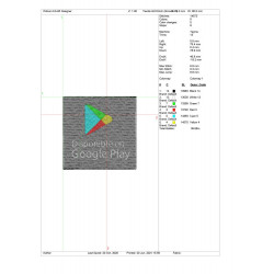 Ponchado Google Play para bordar en Printernet