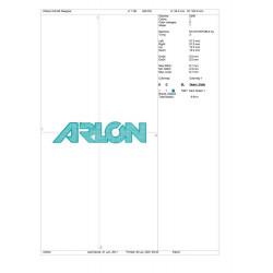 Ponchado Arlon Logo  para bordar en Printernet