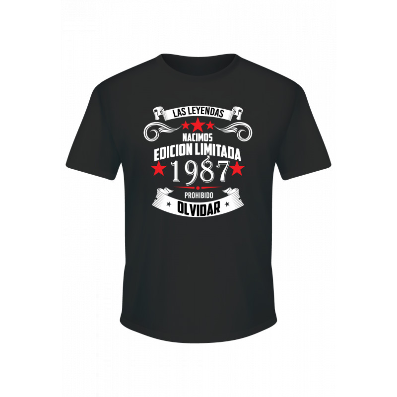 Playera Aniversario Las Leyendas nacimos en  personalizada