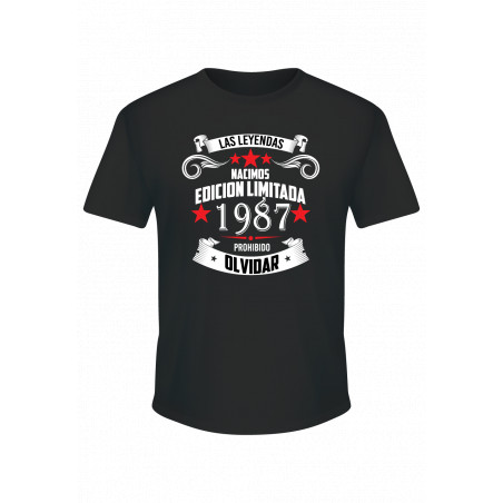 Playera Aniversario Las Leyendas nacimos en  personalizada