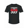 Playera Aniversario Legends are born  personalizada