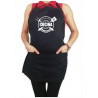 Mandil Personalizado Gabardina 100% algodón Negro con Diseño El mejor papa Cocina Delicioso
