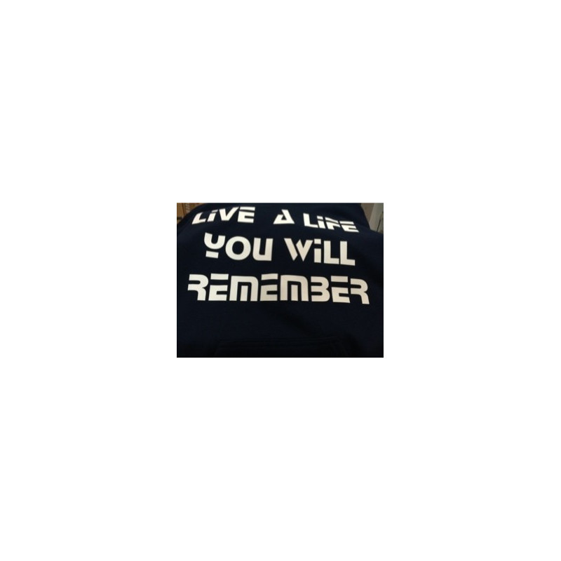 Printernet Sudadera Live a Life you will remember Diseño Original