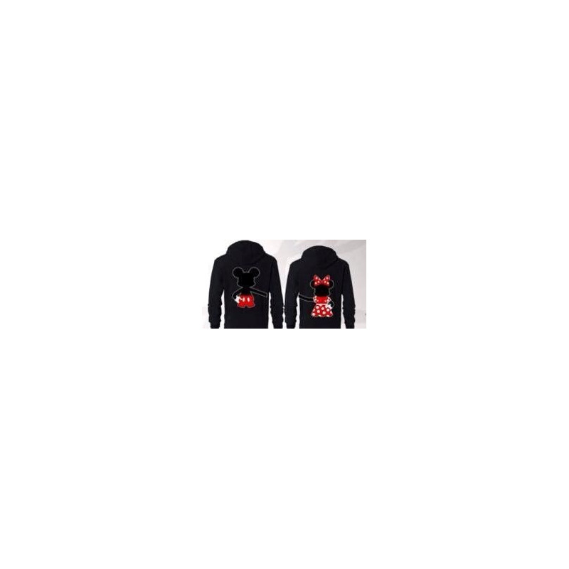 Printernet Sudaderas  Mickey y Minnie de la mano Amor y Amistad San Valentin