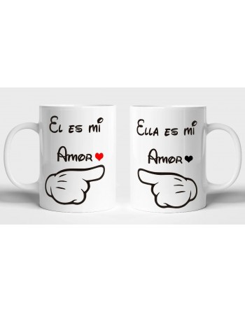 TAZAS NOVIOS DOS PIEZAS