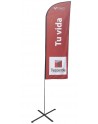 Bandera publicitaria de alta calidad sublimada 2mts x 65cm