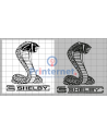 Ponchado logo Shelby para bordar en Printernet