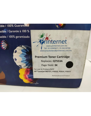 Toner Compatible Printernet Q7553a 1320 P2015 2010 2014 2727