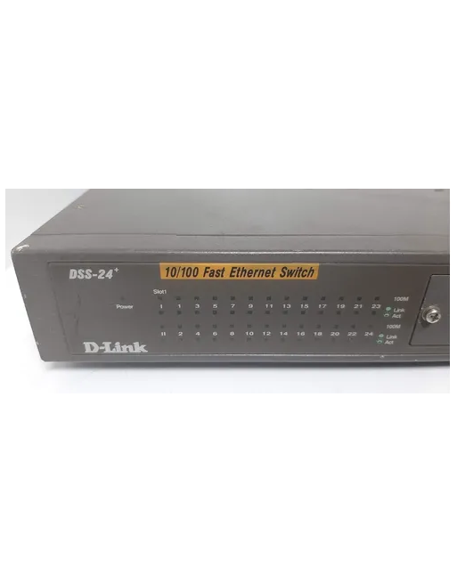 Switch Gigabit D-link Dss-24+ De 24 Puertos 10/100/mbps Rack
