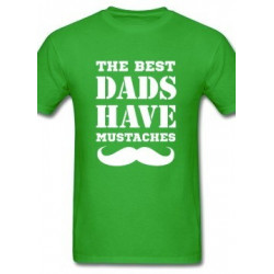 Playera Printernet Dia del Padre THE BEST DAD MUSTACHES