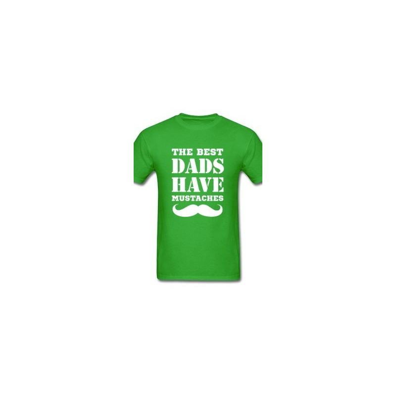 Playera Printernet Dia del Padre THE BEST DAD MUSTACHES