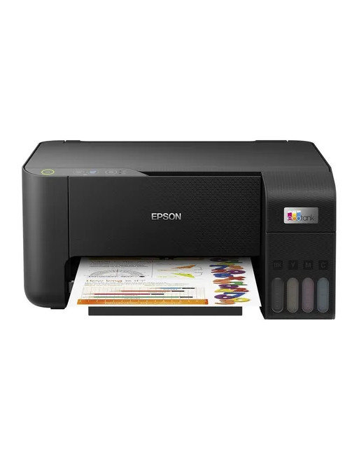 Impresora A Color Multifunción Epson Ecotank L3210 Negra 110v