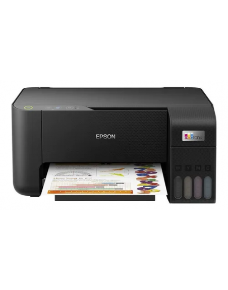 Impresora A Color Multifunción Epson Ecotank L3210 Negra 110v