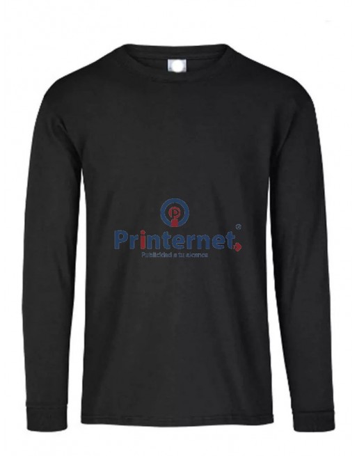 Playera Estampada Caballero Personalizada Manga Larga Tu Logo Aquí