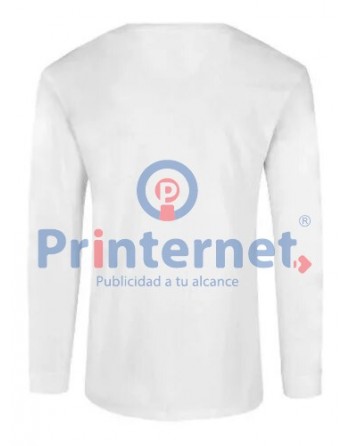 Playera Estampada Caballero Personalizada Manga Larga Tu Logo Aquí