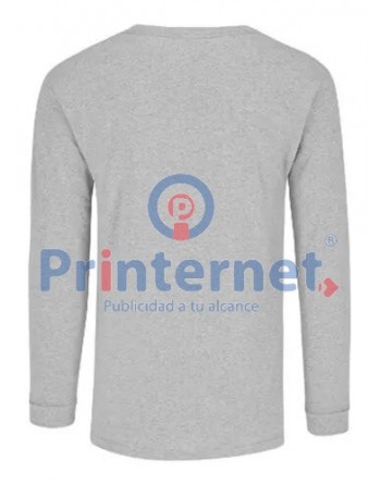 Playera Estampada Caballero Personalizada Manga Larga Tu Logo Aquí