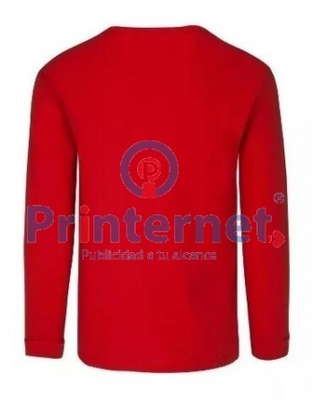 Playera Estampada Caballero Personalizada Manga Larga Tu Logo Aquí