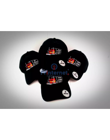Gorra Bordada Tela Con Broche Personalizada Varios Colores