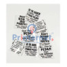 Stickers 100 Calcas Vinil medida 9x5cm ideal para termo 500ml Oferta