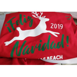 Playera reno navidad emotiva edición limitada
