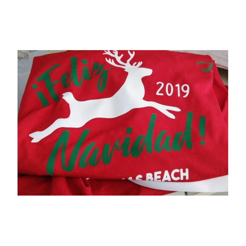 Playera reno navidad emotiva edición limitada