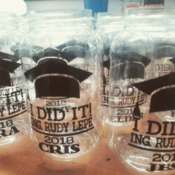 Paquete de 50 botes de 500ml personalizados a una tinta
