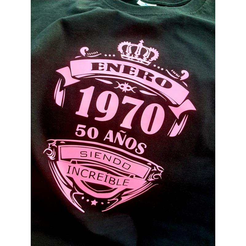 Playera Aniversario siendo increible personalizada