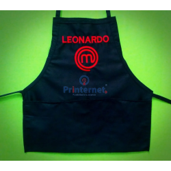 Mandil Delantal Master Chef Cocinero Bolsas Bordado Oferta