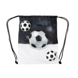 BOLSA-MOCHILA MÁGICA SOCCER BLA Y NEG - vista 2
