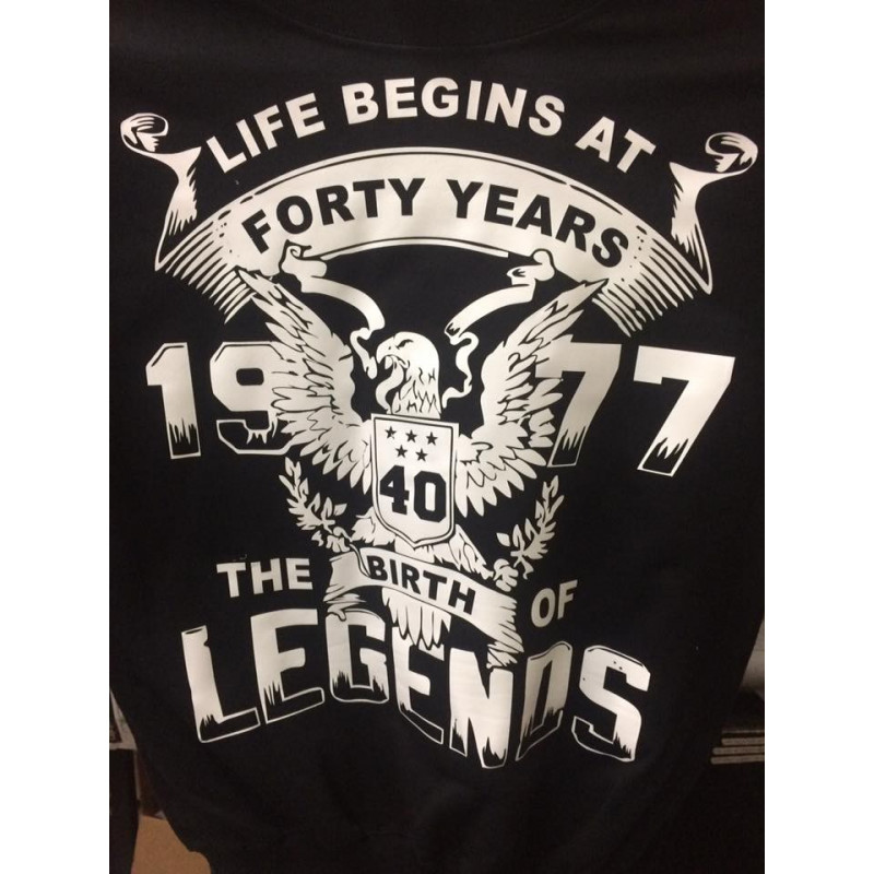 Playera Aniversario Life Begins La Vida inicia