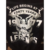 Playera Aniversario Life Begins La Vida inicia