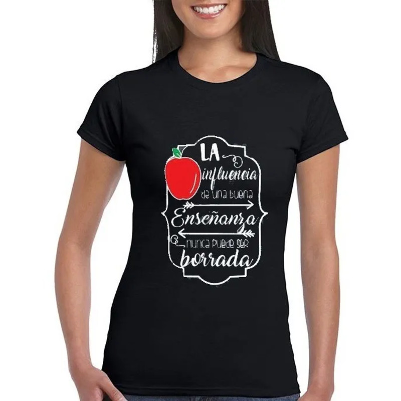 Playera para  Maestra la influencia lo es todo