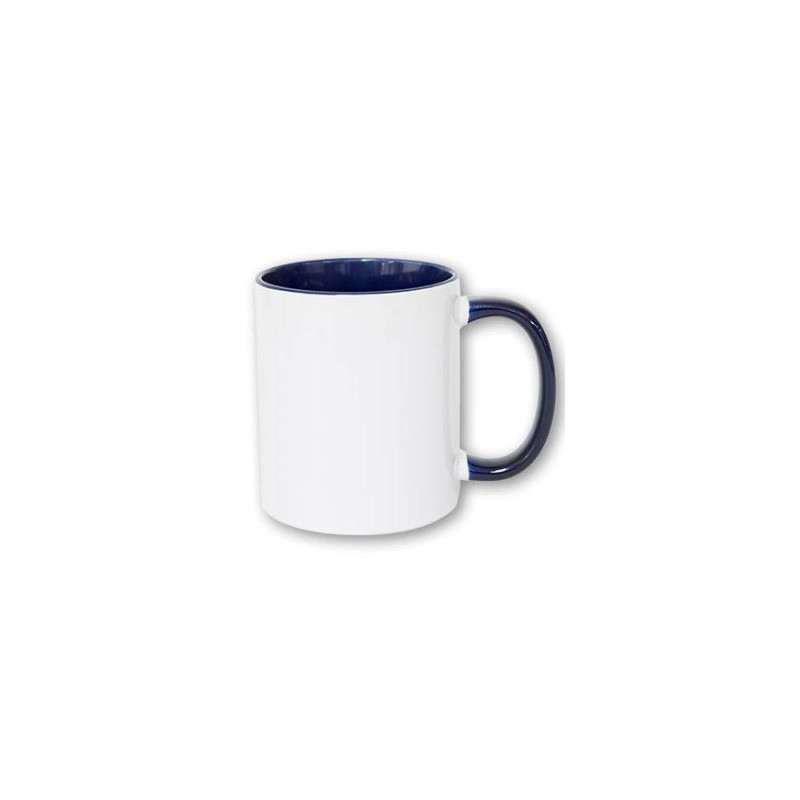 Taza con interior y asa de color sublimada 325ml  mándenos su foto