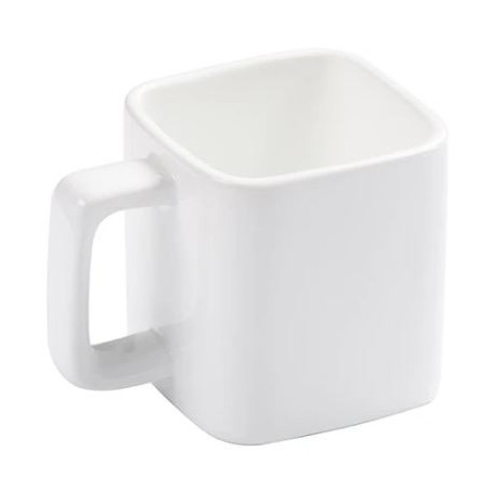 Taza cuadrada  para sublimar  325ml  mándenos su foto