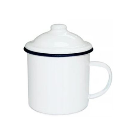 Taza pocillo de peltre  para sublimar  295ml  mándenos su foto