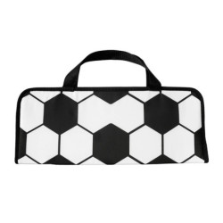 SET DE BBQ SOCCER BLANCO CON NEGRO - vista 3