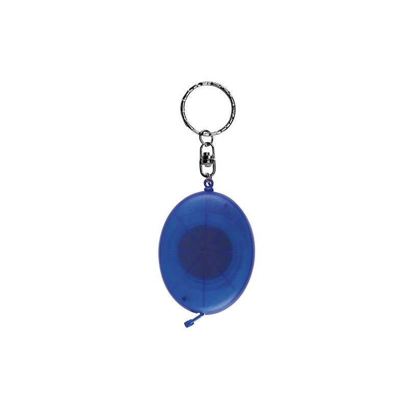 LLAVERO FLEXÓMETRO OVALADO AZUL TRASLÚC. - vista 1