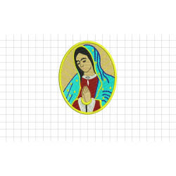Ponchado Virgen de Guadalupe alta calidad listo para bordar en Printernet