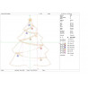 Ponchado Navidad Completo Arbol ideal para gorra alta calidad listo para bordar en Printernet